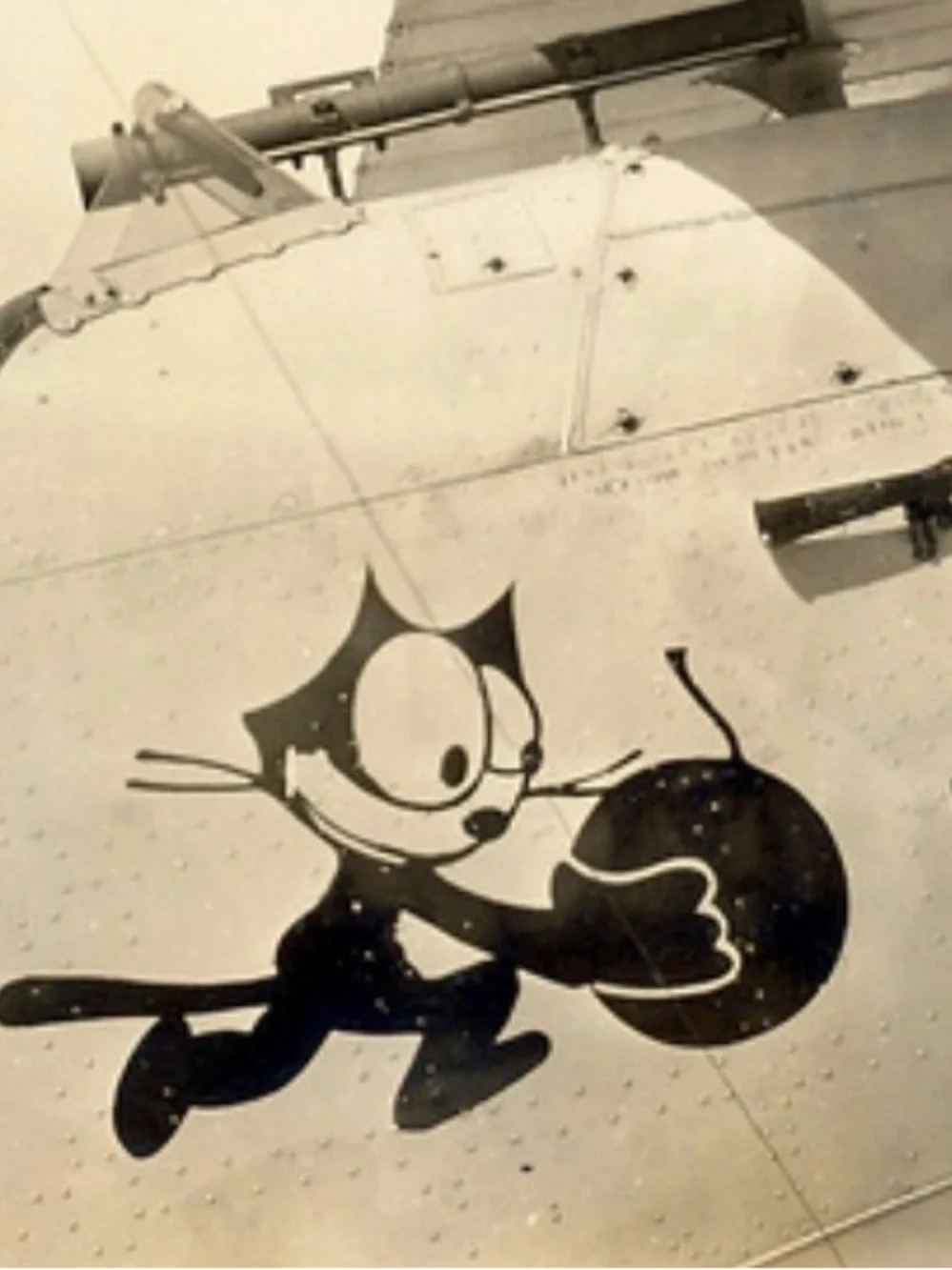 A-2 Flight Jacket Felix the Cat WW2 leather bomber hand painted